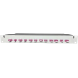 Preview: OV-12xLC-D OM4  19 Zoll Spleissbox 12xLC-D OM4  1HE/12/gr CSH 24Pgt 50/125 12Kup violet